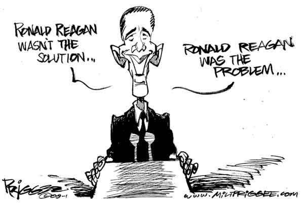 لم يكن رونالد ريغان هو الحل إنما كان هو المشكلة